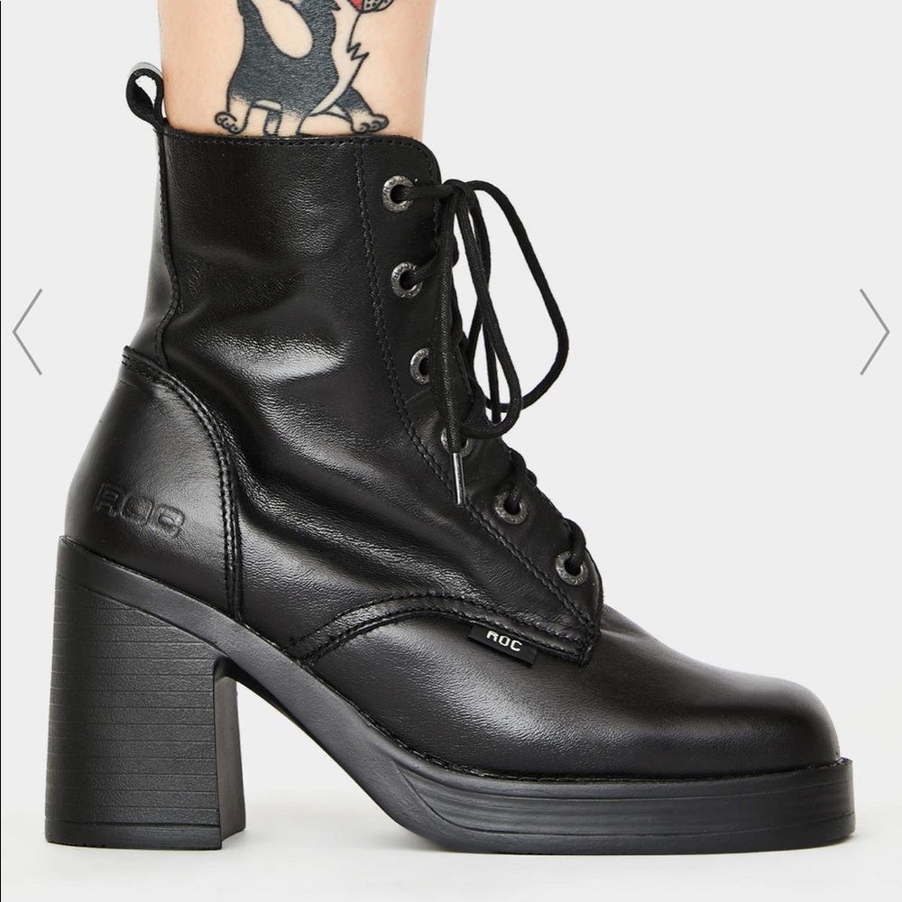 ROC Black Platform Boots
